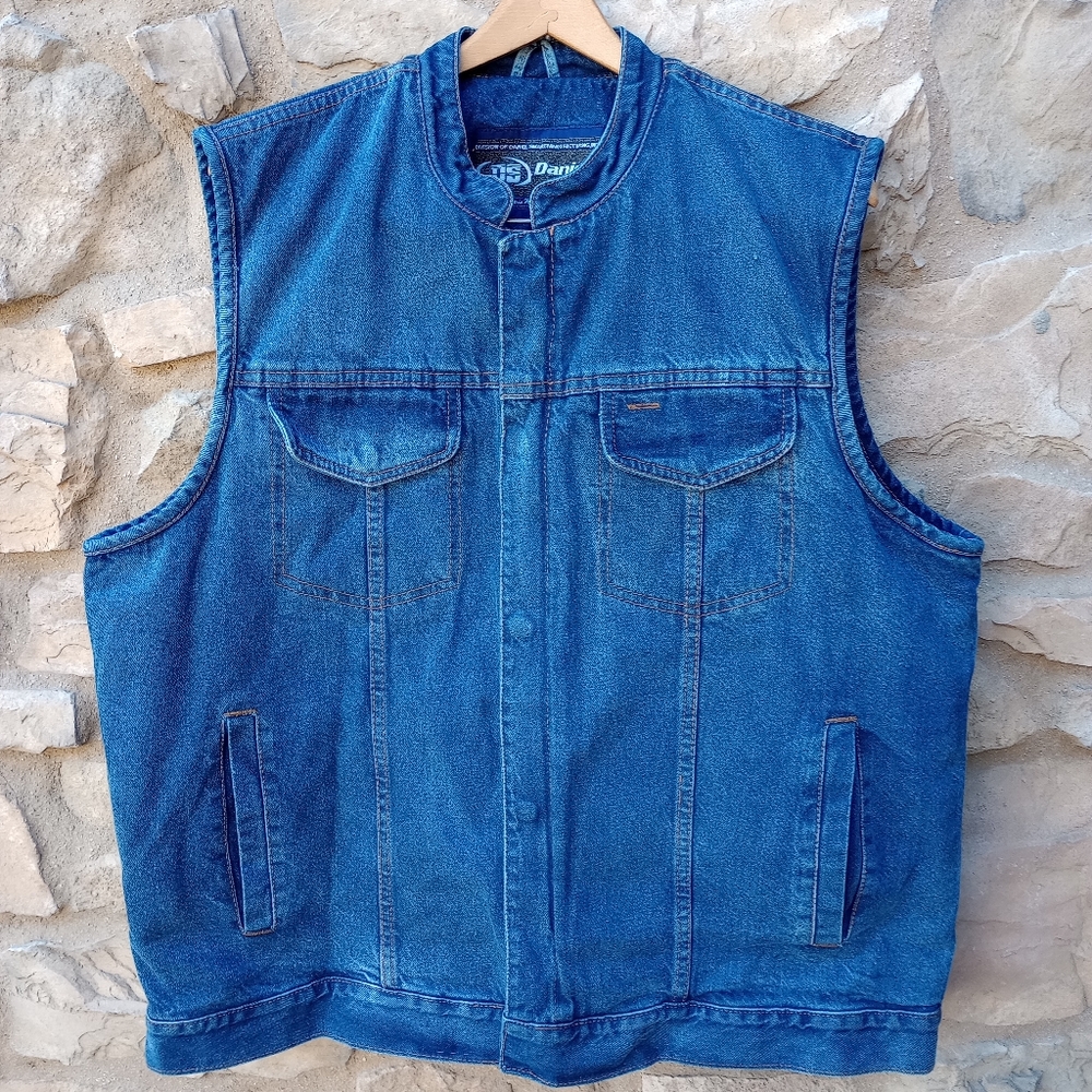 Daniel Smart Men's Denim Vest XL
